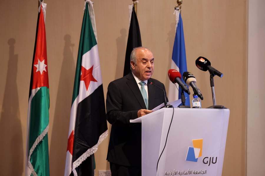 Jordanian Minister of Higher Education during the forum