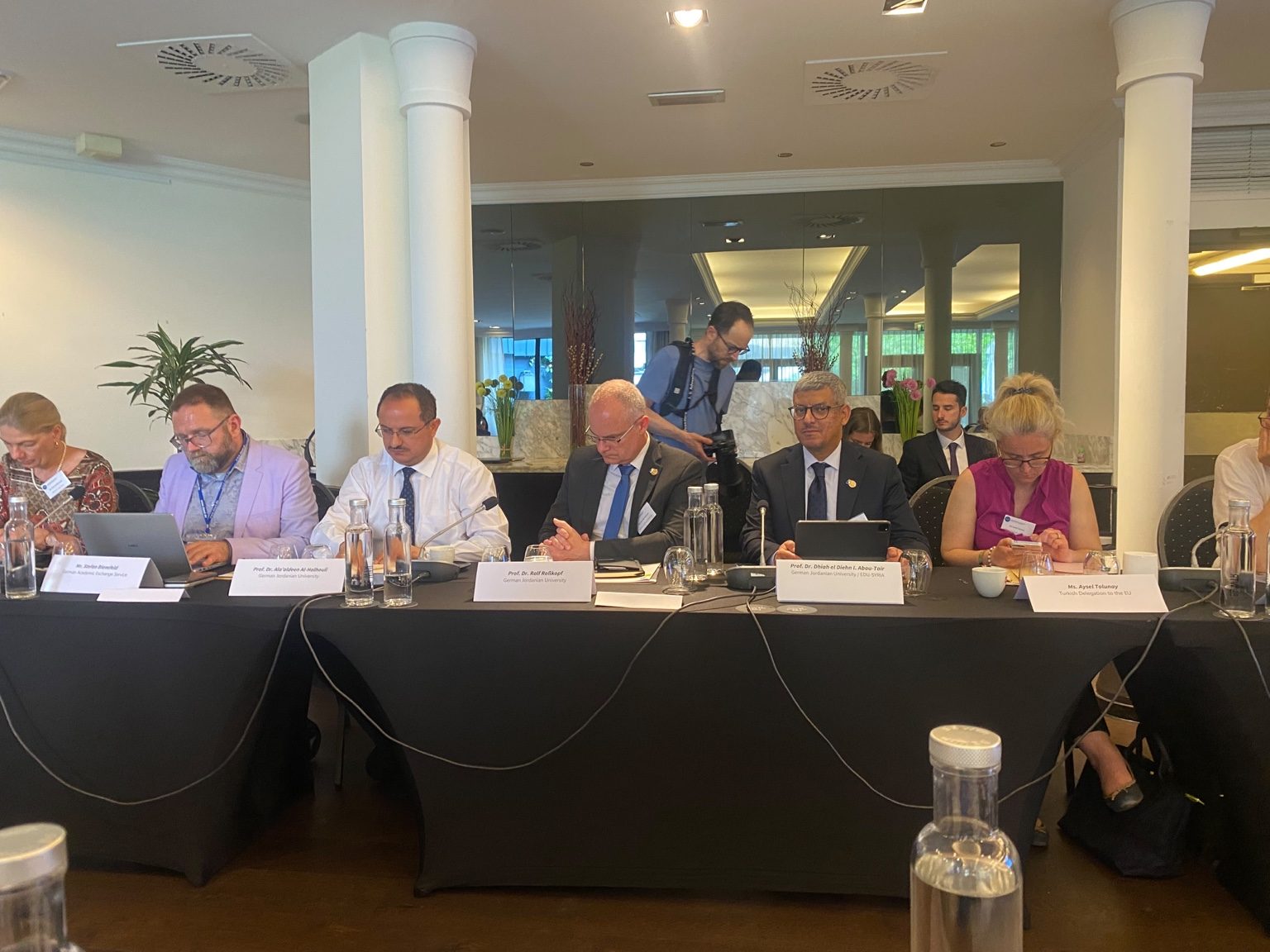 Project representatives during the DAAD Brussels event