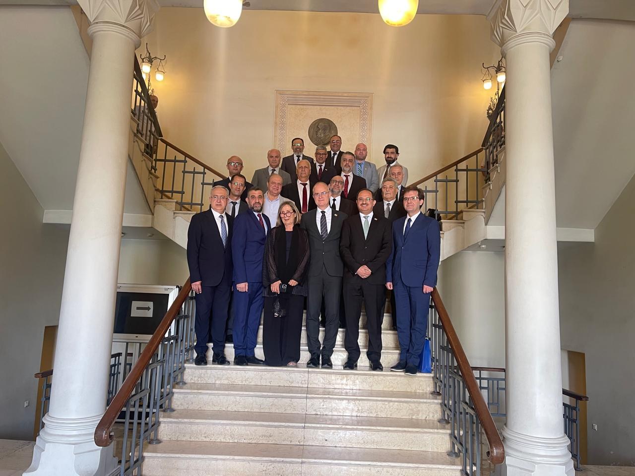 SyrIA delegation and Syrian university leaders at Damascus University