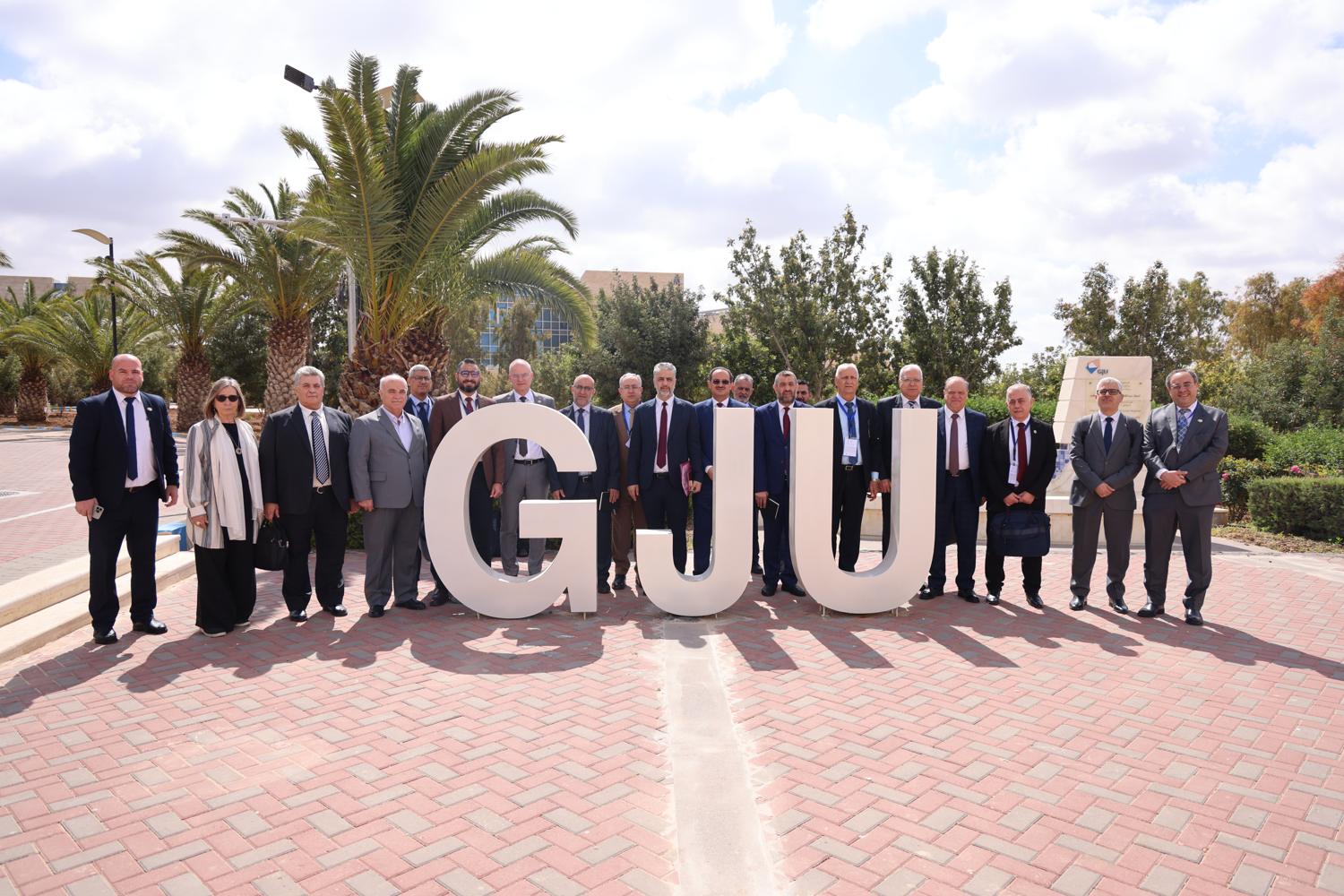 Syrian university presidents and SyrIA project representatives at GJU